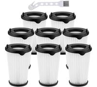 8 Pièces Filtres Compatible avec AEG CX7, CX7-2, QX8, CX7-2-30DB, CX7-2-30GM, CX7-2-35TM, CX7-2-35WR, Filtre de Rechange AEF150, Filtre HEPA Compatible avec Aspirateur AEG CX7, Lavable, avec 1 Brosse