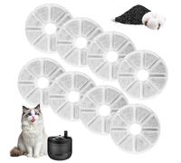 8 Pièces Filtres pour Fontaine à Chat pour Philips PAW3210/02, Filtre à Charbon à Triple Action, Fontaine a Eau Chat Pour une Eau Potable Propre et Fraîche