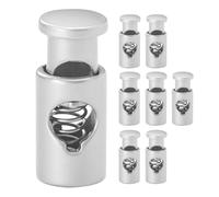 8 Pièces Fixateur de Brochette Barbecue en Fer, Anneau Ouvert | Compatible Brochettes Kabob et Bambou, Prise Sûre, Usage Réutilisable, pour Événements Familiaux et Autocuiseur