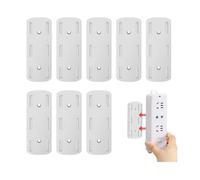 8 Pièces Fixateur de Prise de Bureau Auto-adhésif,Bouchon Auto-adhesif,fixateur Mural Multiprise pour Télécommande, Routeur, Cuisine