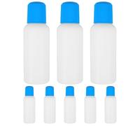 8 Pièces Flacon Applicateur Éponge 3,4 Oz en Plastique | Pression Manuelle, Tête Mousse, Application Uniforme sans Gâchis, Usage Précis Visage