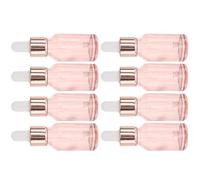 8 Pièces Flacon Compte-gouttes Rose en Verre 10ml et Dosage Précis | Format Échantillon, pour Liquides et Teintures, Rangement Paquet Maquillage, Usage Extérieur, Lot Unique