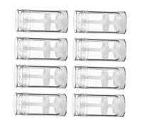 8 Pièces Flacon Vide 30ml en Plastique à Torsion Blanc