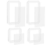 8 Pièces Gabarit de Courtepointe en Acrylique Transparent | Aide Débutant, Design de Précision, Bords Lisses Polis, pour Ateliers Couture, Paquet, Couvertures et Denim