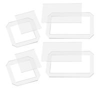 8 Pièces Gabarit de Couture Patchwork Acrylique Transparent | Travaux Manuels de Couture, Glisse sur Tissu sans Ruban ni Perçage, Visibilité Améliorée, Pratique Maison et Clubs