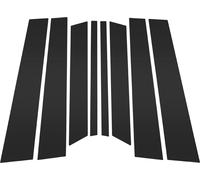 8 Pièces Garniture De Fenêtre De Pilier De Porte Pour Ford Territory 2023-2024 Avant Arrière Gauche Droite Autocollant Anti-Rayures Pilier De Porte Extérieur Couverture Noire