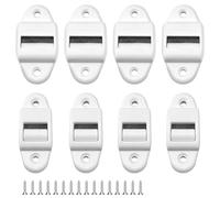8 pièces Guide de Ceinture pour Volets Roulants 14mm,23mm Guide de Ceinture, pour Stores Roulants, avec Brosse (avec Vis)
