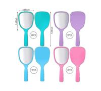8 Pieces Handheld Hand Mirror, Cosmetic Mirror, Portable Vanity Mirror