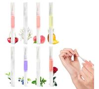 8 Pièces Huile Cuticules Ongles, 3 ml Huile A Cuticule Ongle Riche en vitamines, Extrait De Plantes Naturelles Pour Les Ongles Secs, Squameux, Fissurés Et Barbelés, 18 X 1.2 Cm