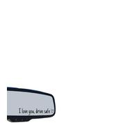 8 Pièces “I love you,drive safe” Autocollant pour Rétroviseur de Voiture en Vinyle, Accessoire de Fenêtre de Voiture
