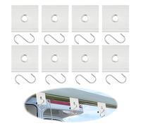 8 Pièces Œillets de Passepoil, Store pour Caravane Multifonction, Crochets de Store RV avec 8 Crochets en S, pour Rail de Store 5/6 mm, 7/8 mm Auvent Camping Car Tente de Toit
