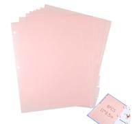 8 Pièces Intercalaires A4 en Plastique Rose avec 8 Onglets Séparateurs Classeur 3 Trous Insert Recharges PP Intercalaires de Dossier pour Bureau École Organisation Documents Fournitures de Bureau