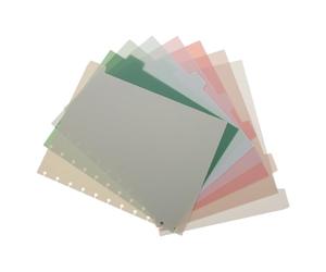 8 Pièces Intercalaires en Pp, Pages Index Colorées | Feuilles Détachables à Onglets, Inserts Rechargeables, Organisation Simple, pour Cahiers, Agendas et Dossiers