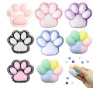 8 Pièces Jouet Squishy Patte de Chat Squishy, Cat Paw Squishy, Lot de Jouets à Presser en Forme de Patte de Chat, Jouet Squeeze Patte de Chat, Anti Stress Patte Squeeze, Soulager Le Stress