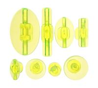 8 Pièces Kit de Débosselage Voiture Extracteur de Bosses PC Jaune | Réparation des Bosses, Usage Simple, Design Transparent, pour Carrosserie Voiture et Moto, sans Altérer la Peinture