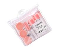8 pièces Kit de Flacons Cosmétiques de Voyage 9,2x3x3cm en PVC rose | Format Compact, Réutilisable, pour Soins du Visage Corps, Rangement Pratique en Salle de Bain