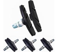 8 pièces kit de frein vélo pour Shimano | 4 paires de patins de frein noir pour le vélo | V-brake 70mm V-brake symétrique | plaquettes de frein | gommes de frein | kit de patins de frein | patins de f