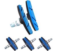 8 pièces kit de freinage vélo pour Shimano | 4 paires de patins de frein BLEU pour le vélo | V-Brake 70mm V-Brake symétrique | Plaquettes de frein | Gommes de frein | Jeu de patins de frein | Patins d