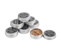 8 Pièces Kit de Fumage de Copeaux de Bois pour Cocktail Smoky Différentes Sortes Huit Saveurs Uniques de Copeaux de Bois Pommier Noix de Pécan Chêne Cerise Pêche Poire Noix de
