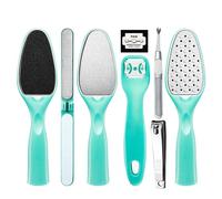 8 Pièces Kit De Pédicure Râpe Pied Fichier Callosités Décapant Grattoir Soins Des Ongles Ensemble D'outils