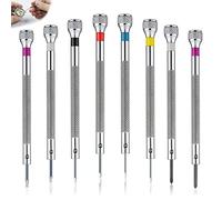 8 Pièces Kit Tournevis de Précision 0,6-1,6 mm, Outils de Réparation d'Horloger, Mini Tournevis pour Verres de Montre