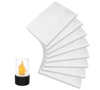 8 Pièces Laine de Céramique pour Cheminée Éthanol, 30x20cm Éponge en Laine pour Remplacement Isolation en Fibre de Céramique, Foyer de Table pour Prolonger la Durée de Combustion