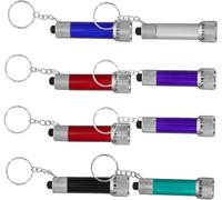 8 Pièces Lampe De Poche Led Aluminium Pour Porte Clé Torche Miniature Portable Pour Camping Randonnée Couleurs Aléatoires Couleur Aléatoire
