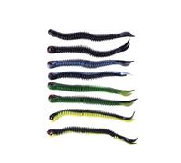 8 Pièces Leurres de Pêche de Ver des Sables 5 G 12,4cm | Plastique, Action Réaliste et Résistance à Déchirure, pour Pêche Extérieure en Bateau Couleur Aléatoire