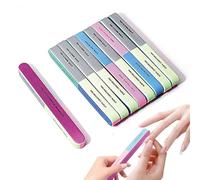 8 Pièces Lime À Ongles 4 Faces Pour Ongles, Bloc Polissoir Ongles, Blocs De Polissage Pour Ongles En Gel, Limes À Ongles Lavables Pour Polir Et Faire Briller