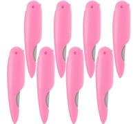 8 Pièces Lime à Ongles Pliante Rose, Polissoir Double Face