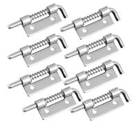 8 Pièces Loquet Coulissant Ressort en Inox 304, Verrouillage Compact