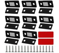 8 Pièces Loquets Magnétiques Mousike pour Portes et Tiroirs, Fermeture de Placard et Porte Coulissante, Aimants d'Armoire en Acier Inoxydable, Ultra-minces et Résistants à la Corrosion