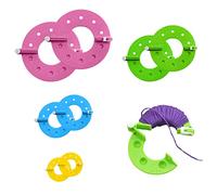 8 Pièces Machine à Pompon, Outils De Fabrication De Pompons, Outils De Tricotage De Pompons, Tricoteurs De Pompons, Pompons Faits à La Main Bricolage, 4 Tailles (3.5/5.5/7 Et 9 Cm) (Couleur aléatoire)