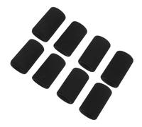 8 Pièces Manchon de Protection Co2 en Éponge Noire pour Cyclistes | Absorption des Chocs, Prise Anti-condensation, Surface Texturée Antidérapante, Usage la Cuisine et Plan de Travail