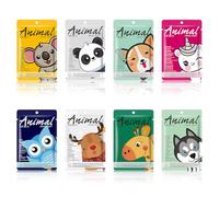 8 Pièces Masque Visage avec Motifs de dessins animés, Masque Hydratant Visage, cadeaux pour adolescentes et femmes, Convient à Tous les Types de Peau