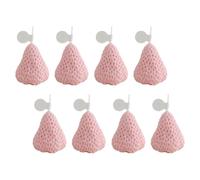 8 Pièces Mini Bougie Parfumée à Fraise, Paraffine Rose