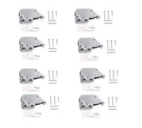 8 Pièces Mini-latch Automatique Printemps Catch, Mini Loquets Tactiles, Fermeture à Ressort Porte d'Armoire, Conception Sans Poignée pour Les Portes D'armoires, Les Tiroirs et Les Portes de Penderies