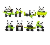 8 Pièces Mini Panda Décoration pour Mazda CX-30 CX30 2019-2023 2024, Ornements Voiture Tableau Bord, Cadeaux Drôles DIY, pour Bureau, Jardin, Maison