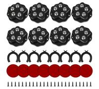 8 Pièces Mini Roulettes Auto Adhésives Pivotantes avec Frein pour Meubles, Boîte, Caisson
