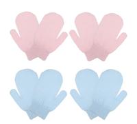 8 Pièces Moufles Exfoliants de Bain Épaissis Mitaines de Massage | Structure Traditionnelle de Moufle, Usage et Gommage du Buste, Format Unique Pratique