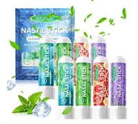 8 PièCes Nasal Stick, Peuvent Soulager Rapidement La Congestion Nasale, Apaiser La Cavité Nasale, AméLiorer La Concentration, AdaptéEs Aux éTudes, Au Travail Et Aux Voyages, Etc