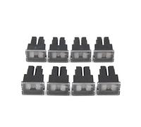 8 pièces noir Auto voiture Push-in Type femelle PAL cartouche fusible DC 32V 80A Câblage de protection