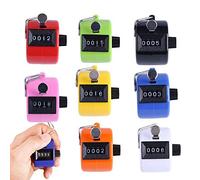 8 pièces Nombre Compteur À Main Compteur Compteur À 4 Chiffres Mécanique Clicker Compteur Assorti Couleur Compteur Tour Lap/Sport/Entraîneur/École/Golf(Jaune Blanc Vert Rose Noir Bleu Rouge Orange)