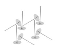 8 Pièces Noyaux Chauffants à Gâteaux en Acier Inoxydable, Argenté | Tiges de Cuisson Résistantes à Chaleur, Base Circulaire Stable, Pénétration Profonde, Installation sans Outil, Pâtisserie