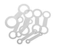 8 Pièces Outil de Nivellement Cd07, Kit Métal Argenté | Anneaux de Réglage, Retrait Simple des Coussinets, Compatibilité Multi-tailles, Usage Atelier, Clarinette
