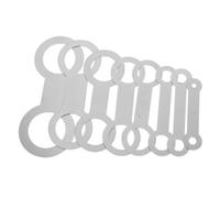 8 Pièces Outil de Réparation des Coussinets Anneaux de Nivellement | Flûte et Clarinette, Usage Réparation, Métal Argenté, Facile à Retirer Installer