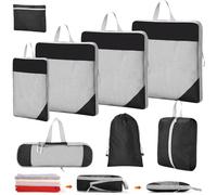 8 pièces Packing Cubes Compression, Bagage Sac Compression Packing Cubes Compression Organisateur de Voyage Ultraléger,Rangement Valise peut Répondre Tous Vos Besoins de Voyage