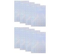 8 Pièces Papier Photo Coloré Brillant PET, Surface Lisse | Résistant à L’huile, Impression Nette, Usage Bureau et École, Support Photo Instantanée et Polaroïd