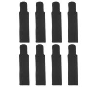 8 Pièces Paquet de Protection, Polyester Noir, Coupe-vent | Maintient la Crinière Propre, Réduit les Nœuds et Frottements, Ajustement Souple Sangles Réglables