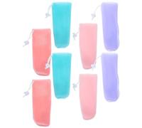 8 Pièces Paquet Filet Moussant pour Savonnette, Pe, Lanière | Filet Épaissi à Six Couches, Usage et Nettoyant Visage, Format Pratique pour Savonnette Solide